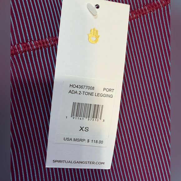 Spiritual Gangster xsmall Purple and Blue Leggings NWT - Picture 2 of 10